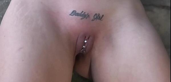  Shaved pussy tattooed slut bdsm anal